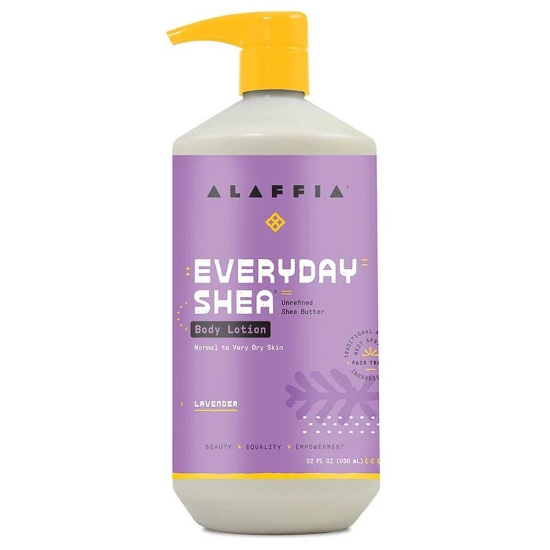 Alaffia EveryDay Shea Body Lotion, Lavender, 32 fl oz