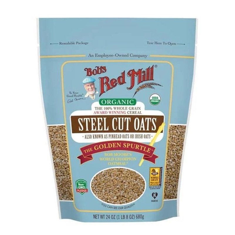 Bob's Red Mill Organic Steel Cut Oats, 24 oz resealable bag
