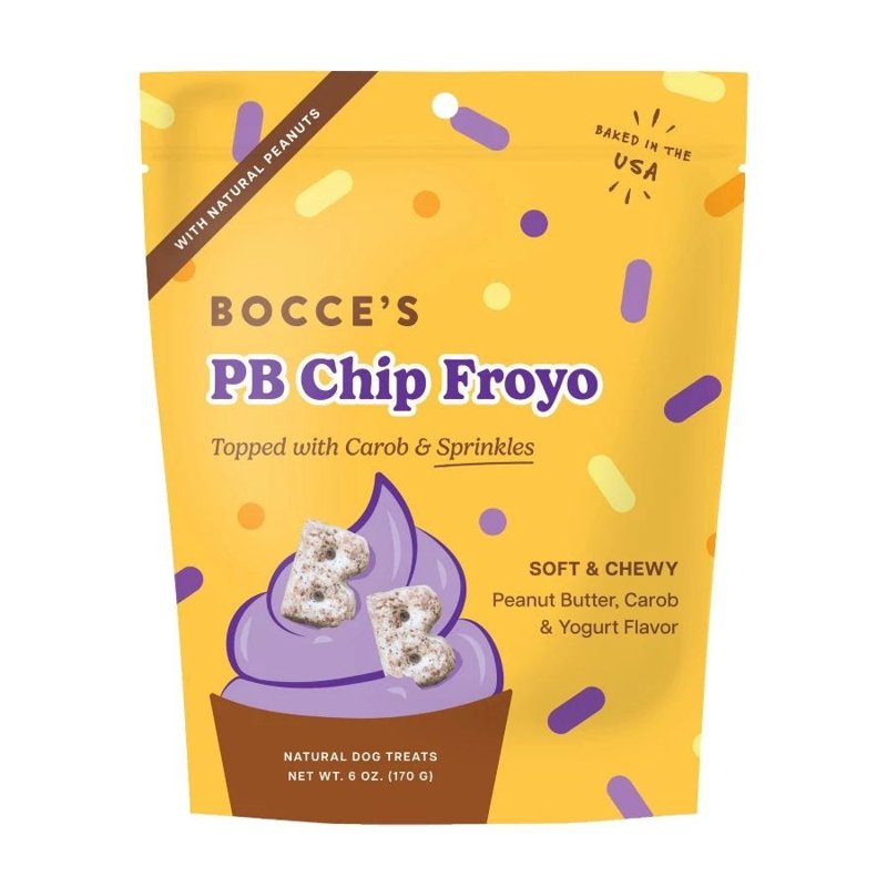 Bocce's Bakery PB Chip Froyo Soft & Chewy Dog Treats, 6 oz