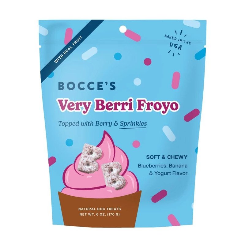 Bocce's Bakery Very Berri Froyo Soft & Chewy Dog Treats, 6 oz
