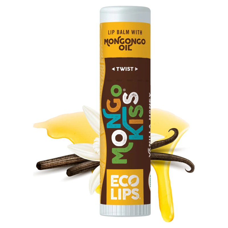 Eco Lips Mongo Kiss Organic Lip Balm, Vanilla Honey, 0.25 oz