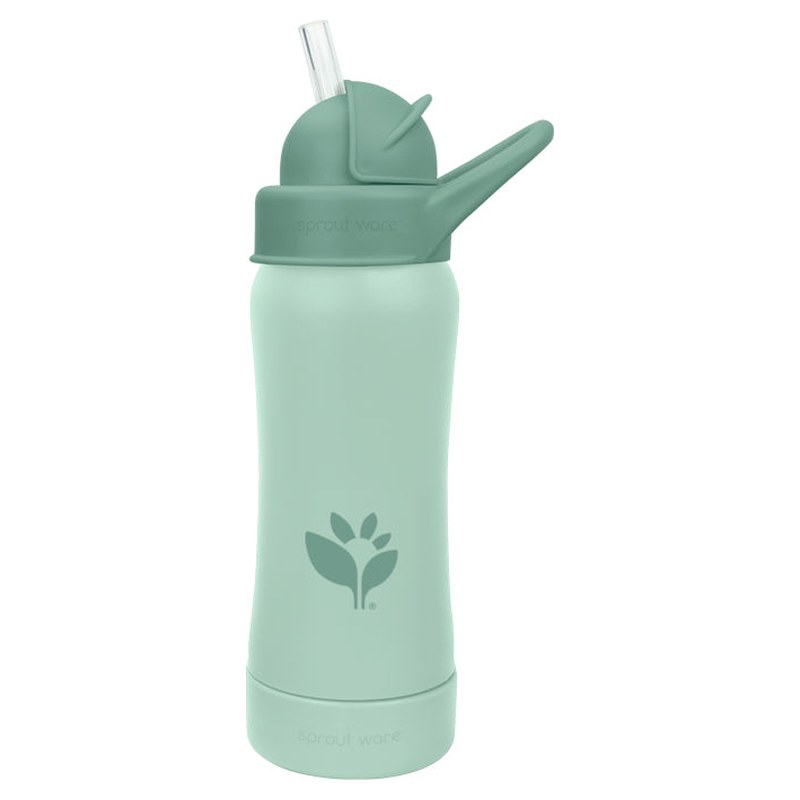 Green Sprouts Sage Sprout Ware Straw Bottle, 10 oz