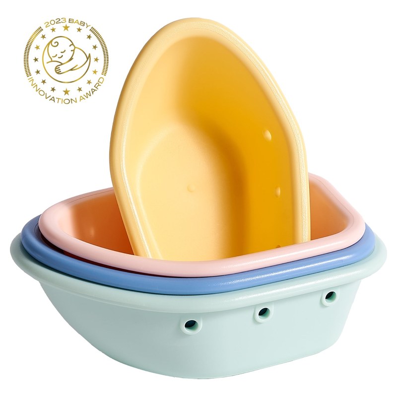 Green Sprouts Sprout Ware Floating Boats, Bath toy set