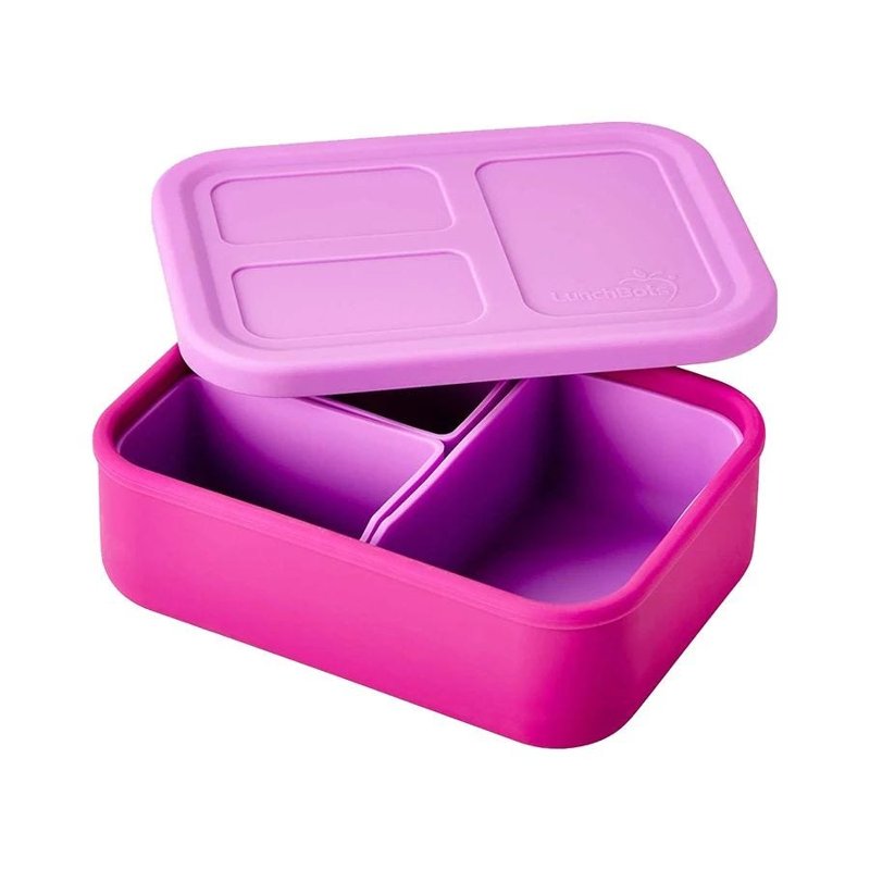 LunchBots Platinum Silicone Medium Bento Box, Reef, Medium