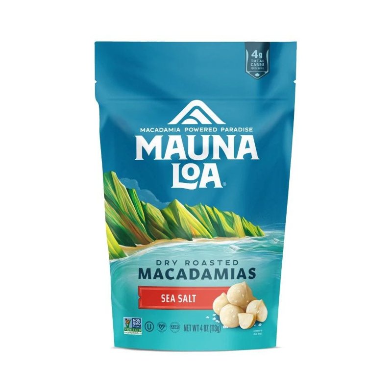 Mauna Loa Hawaiian Sea Salt Macadamia Nuts, 4 oz bag