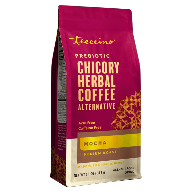 Teeccino Mocha Herbal Coffee, 11 oz